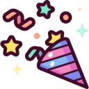 a cartoon colored cap